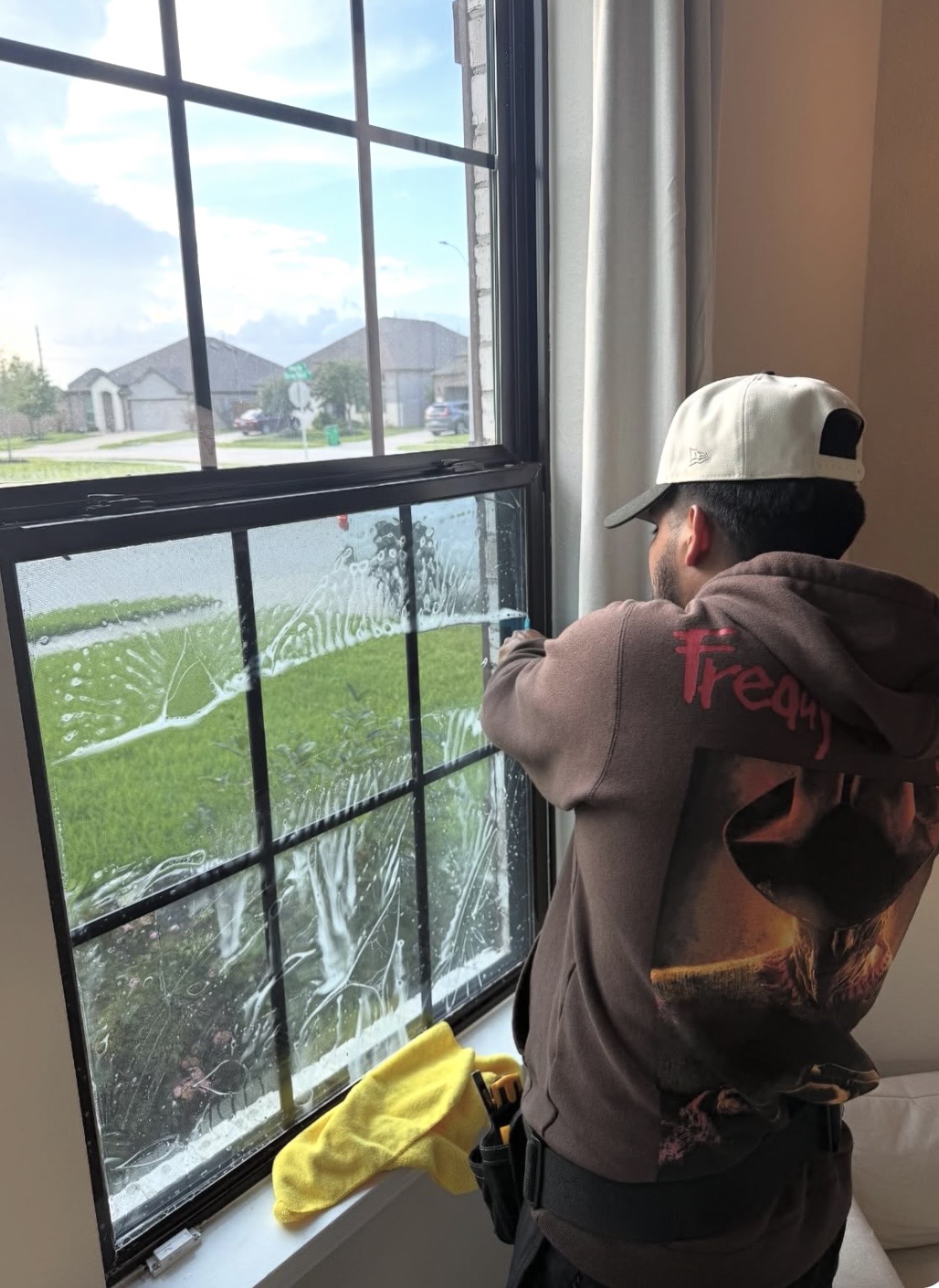 Residential window tint installation