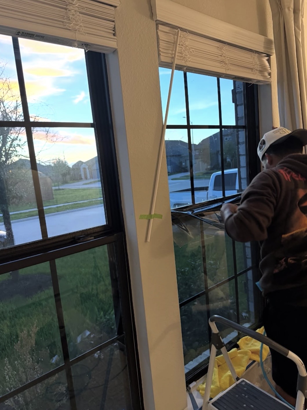 Residential window tint installation