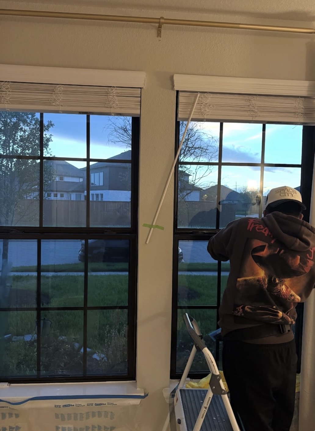Residential window tint installation